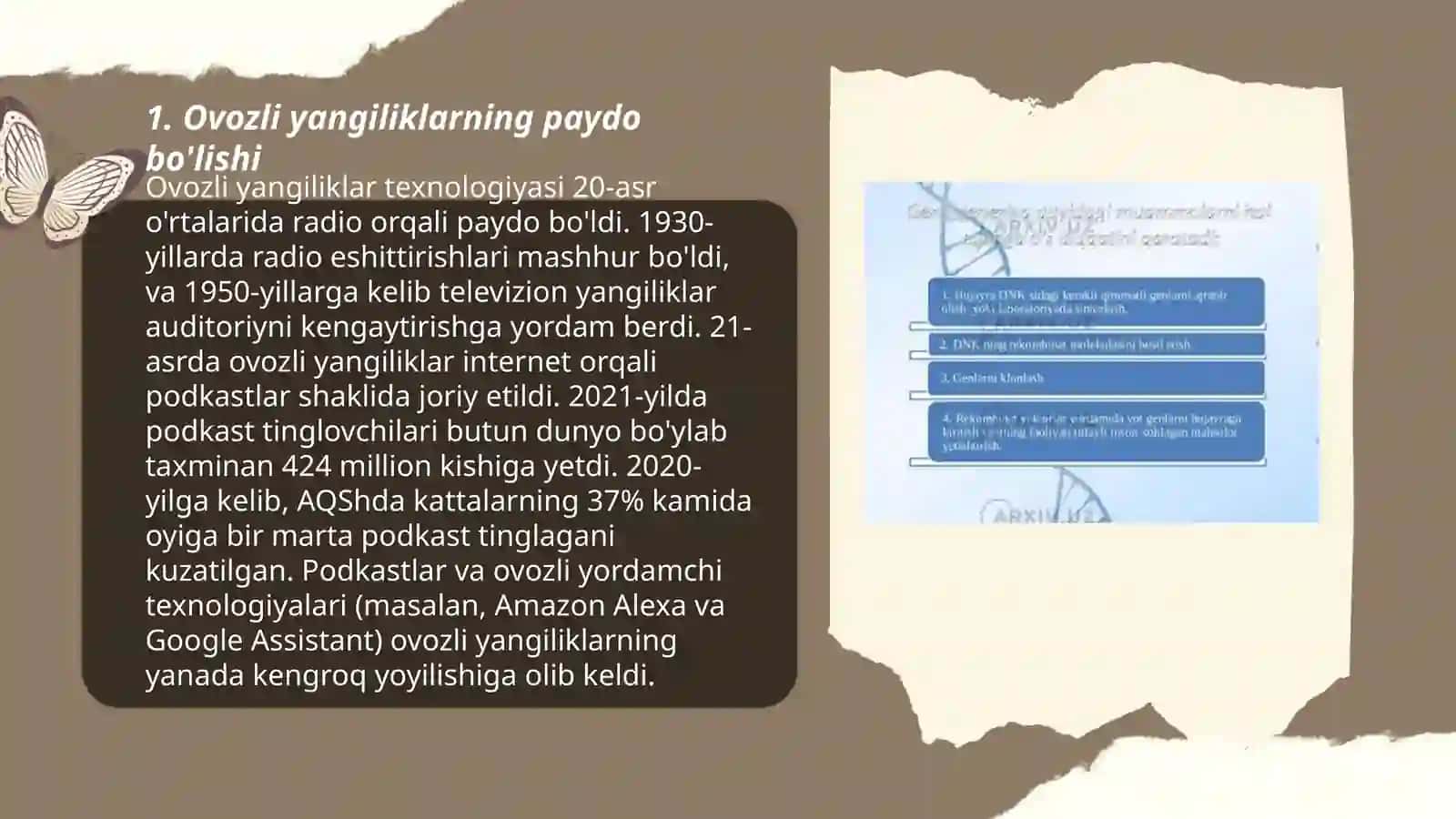 Ovozli yangiliklarning paydo bo'lishi 3