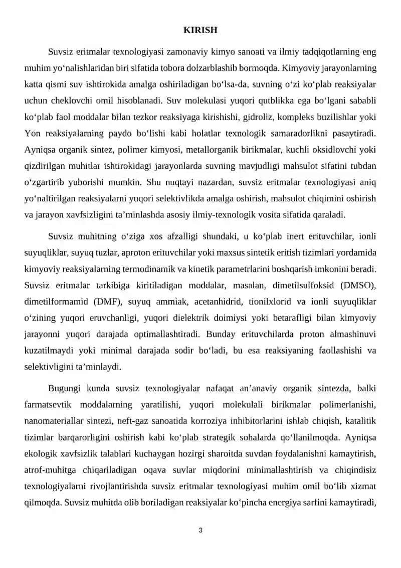 Suvsiz eritmalar texnologiyasi 3