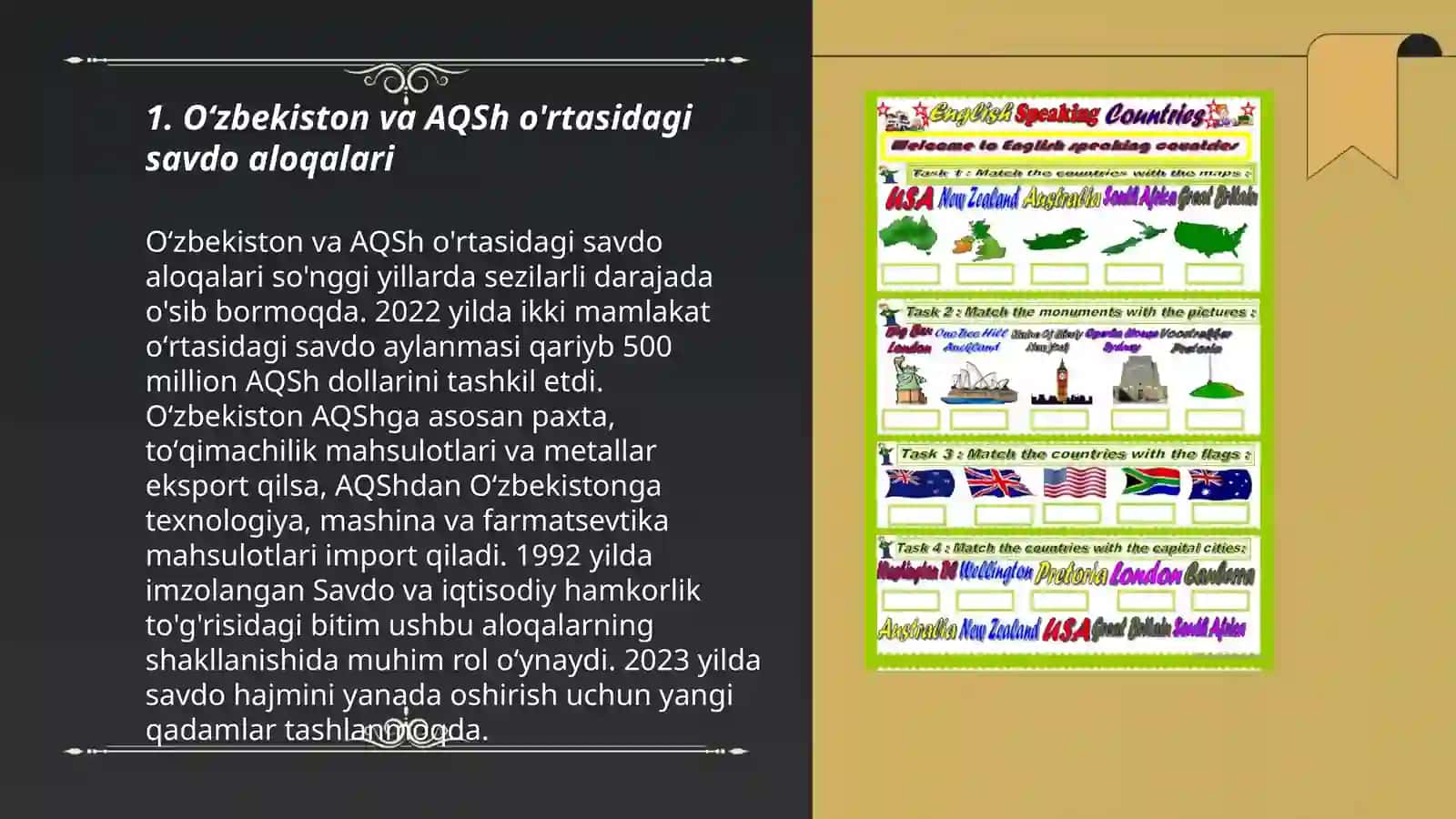 Oʻzbekiston bilan ingliz tilida soʻzlashuvchi mamlakatlarning iqtisodiy aloqalari 3