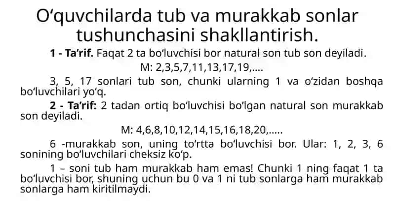 EKUB va EKUKga Doir Masalalary Yechish Usullari 3