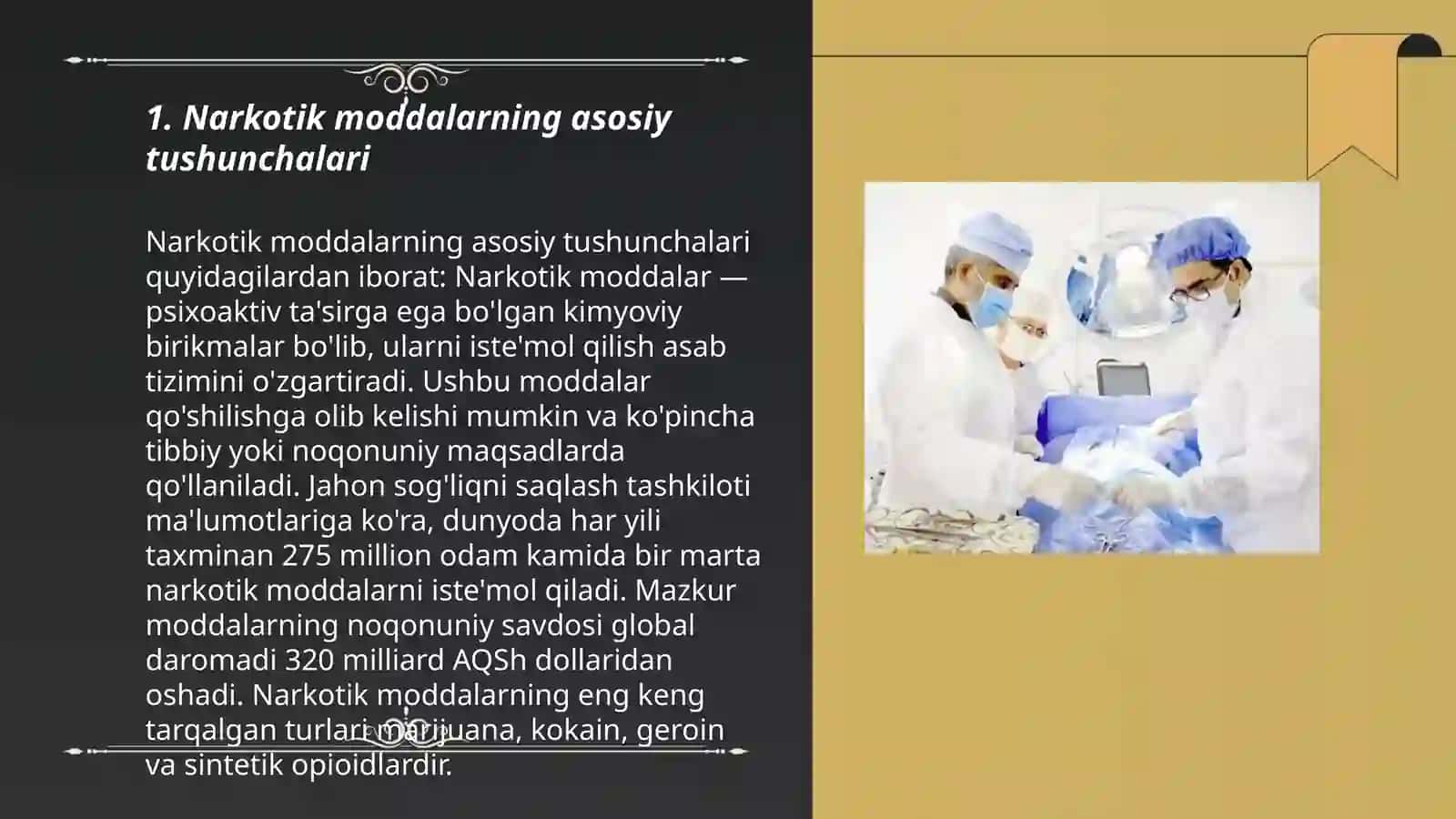 Narkoz tushunchalari Turlari Assorati 3