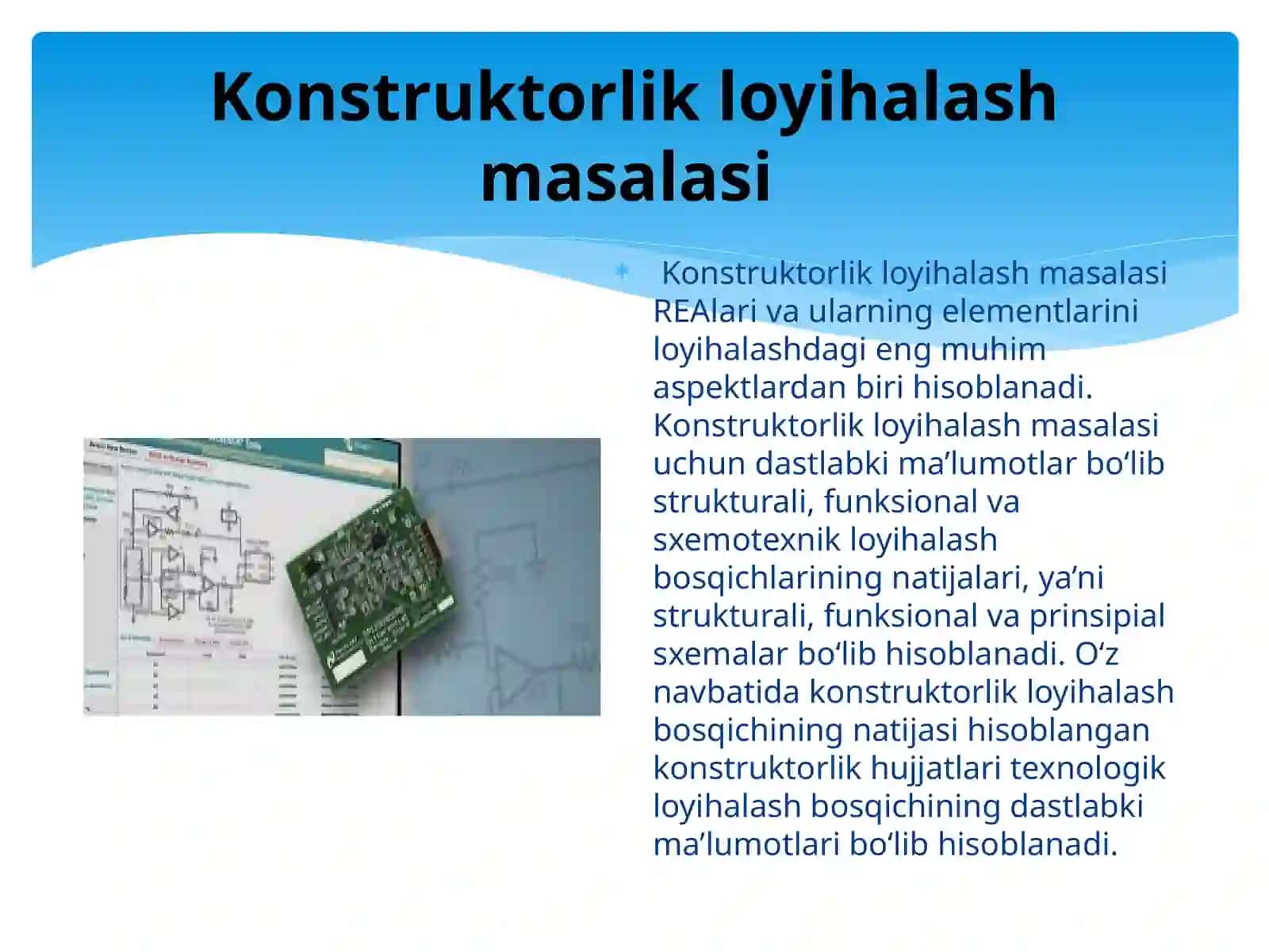 Konstruktorlik loyihalash masalari 3