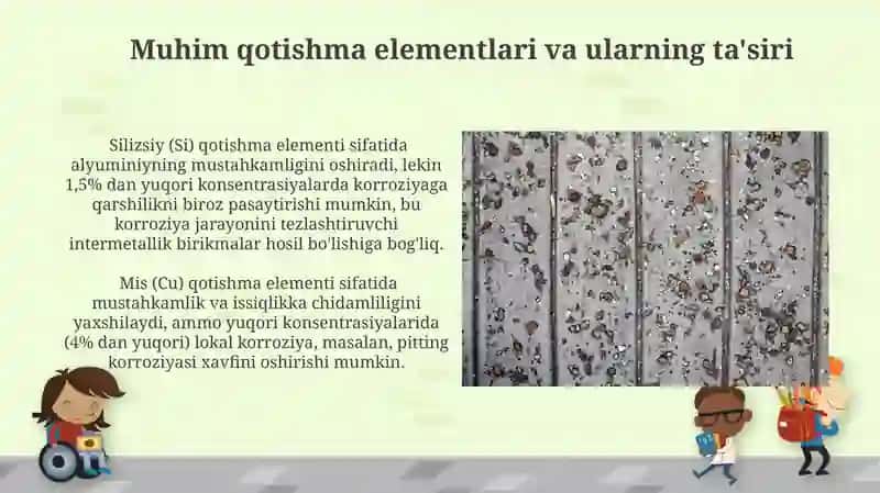 Alyuminiy qotishmalarining karroziyaga chidamliligi 3