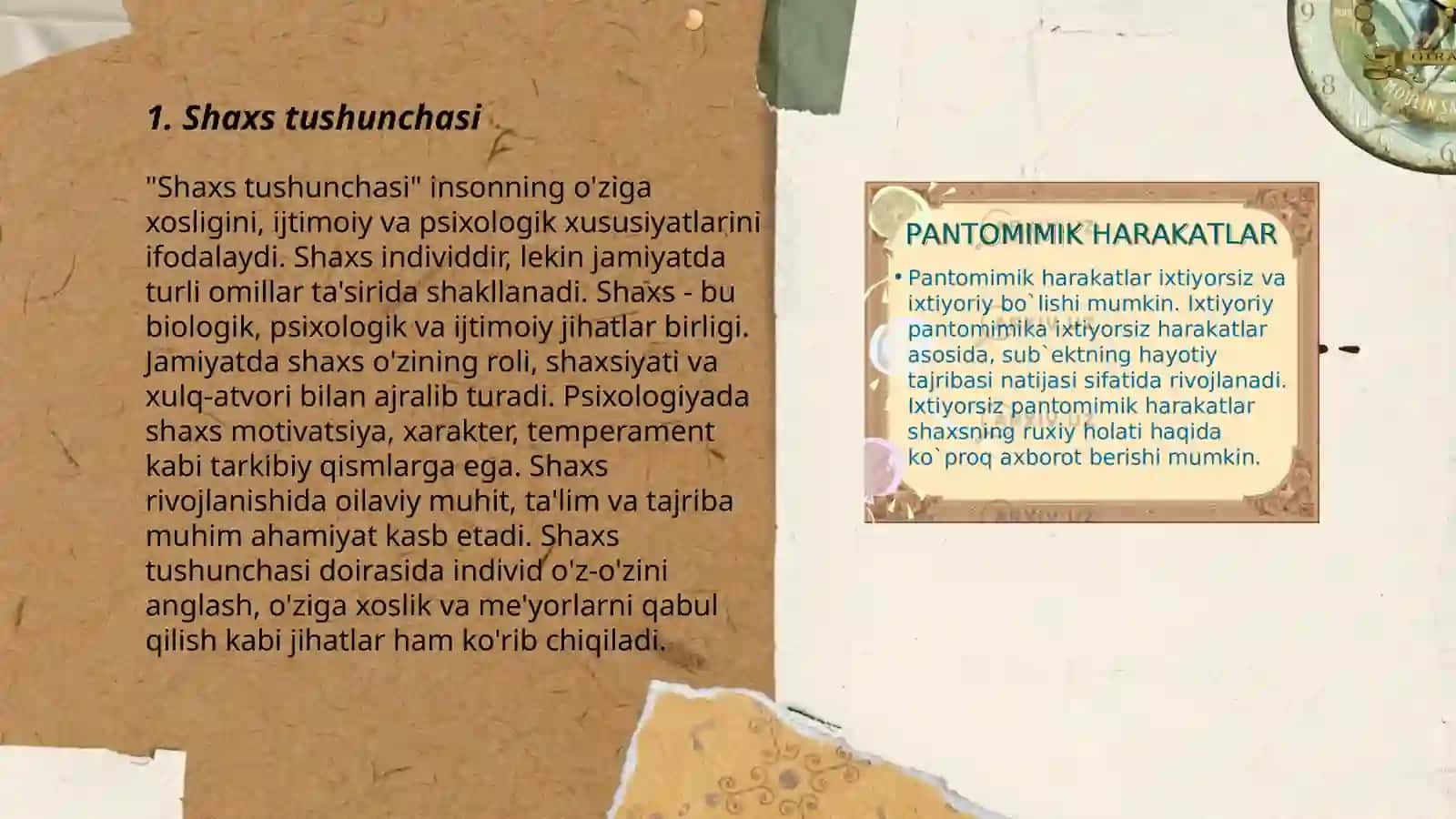Shaxs haqida tushuncha 3