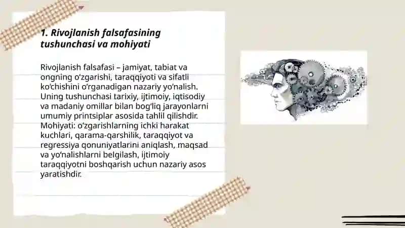 Rivojlanish falsafasi 3