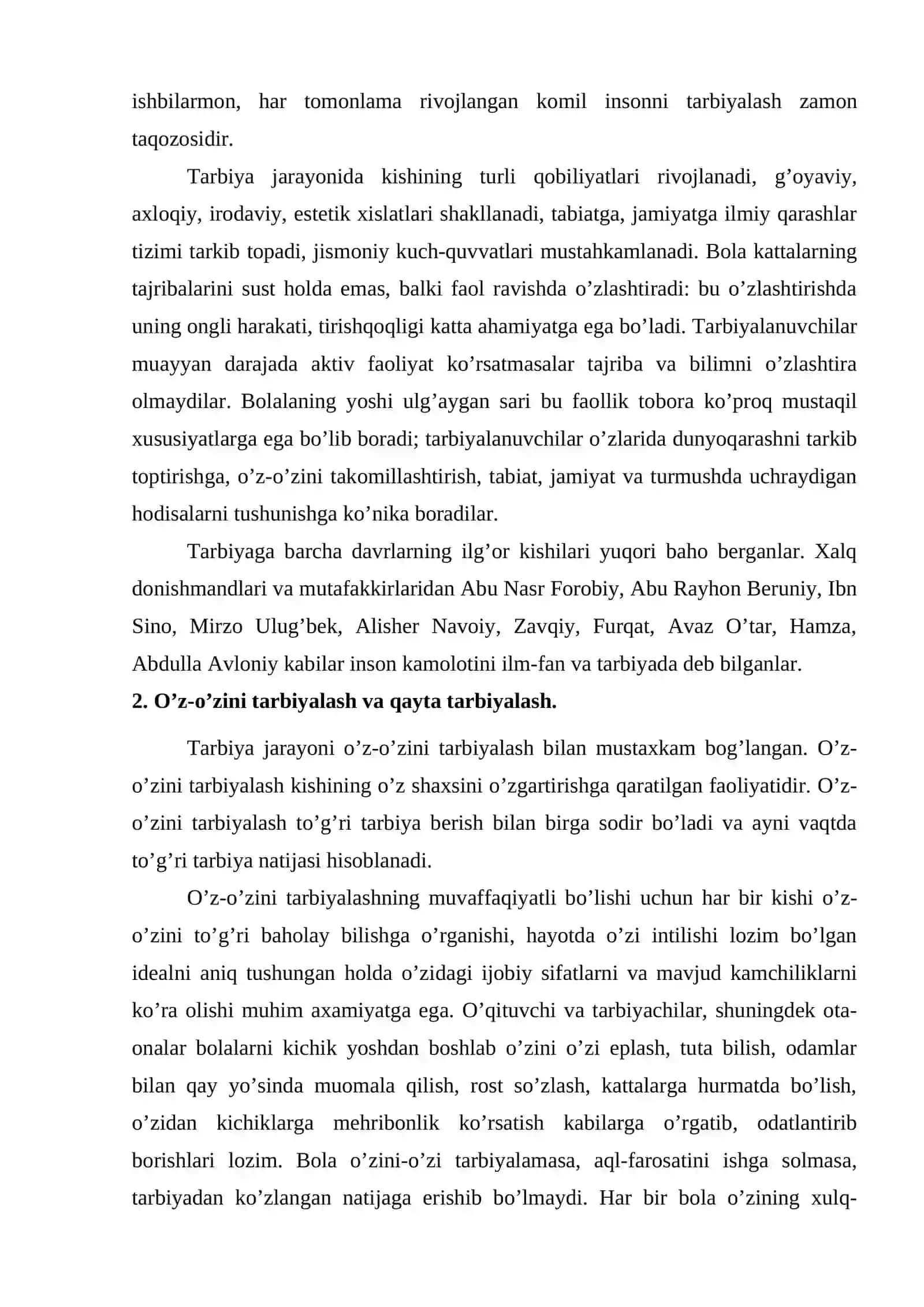 Tarbiyaning maqsad va vazifalari 3