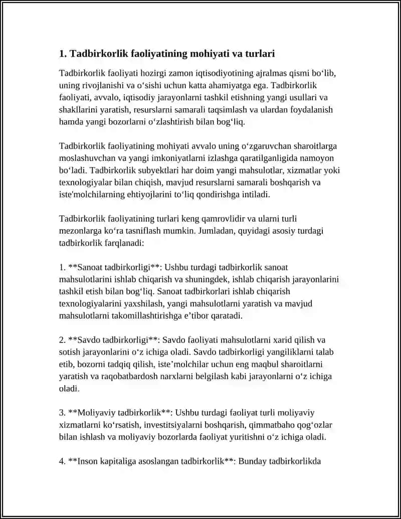 TADBIRKORLIK FAOLIYATI 3