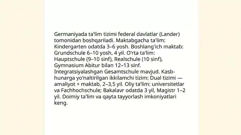 Germaniya talim tizimi 3