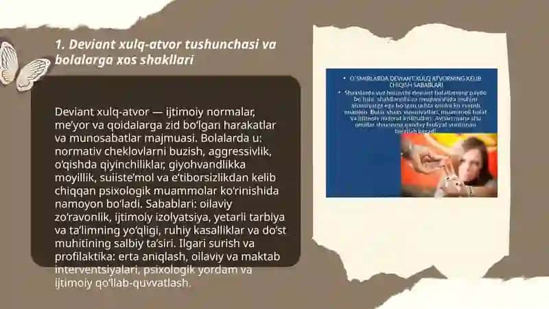 Deviant xulq atvor bolalar bilan ijtimoiy pedagogik faoliyat 3