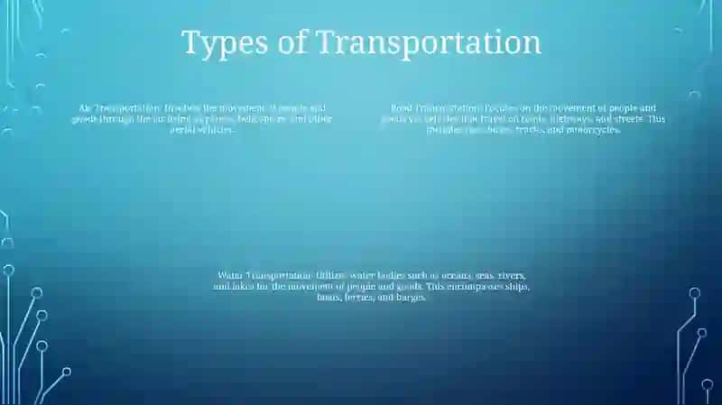 Travel And Transport 3