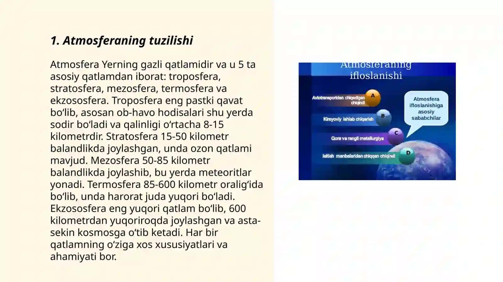Atmosfera va uni muhofazasi 3
