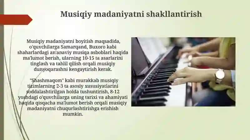 6-sinfda musiqa o'qitishning vazifalari va mazmuni 3