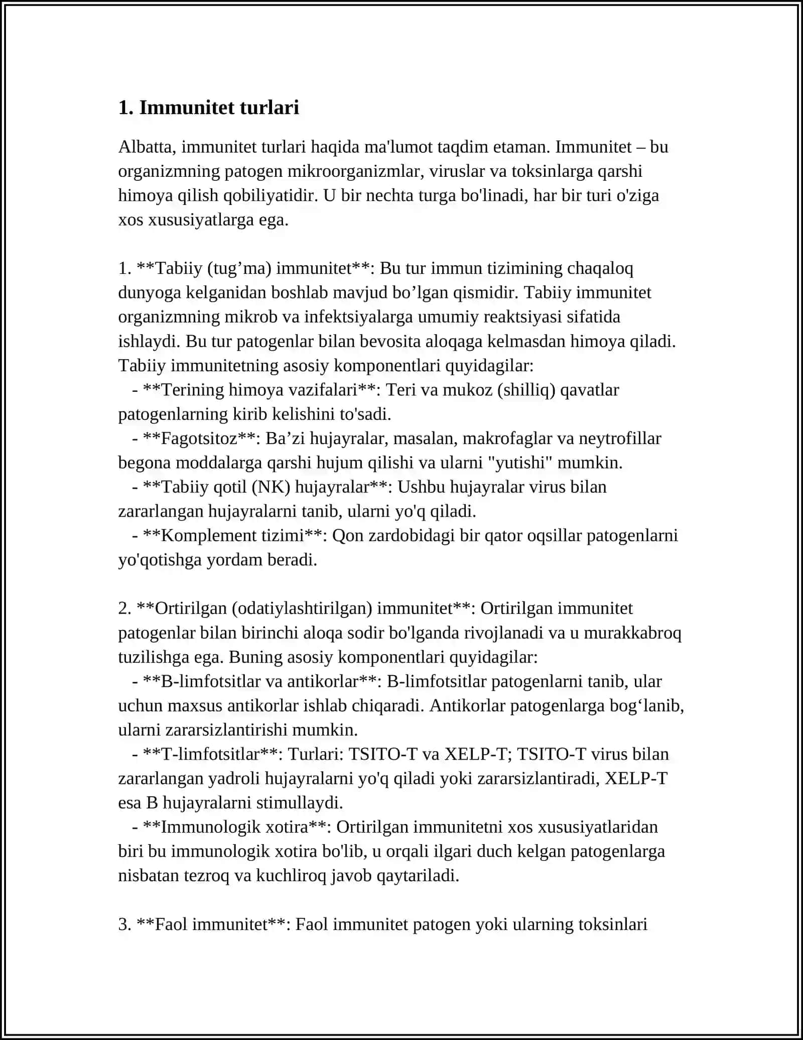 ORGANIZM IMMUN SISTEMASI 3