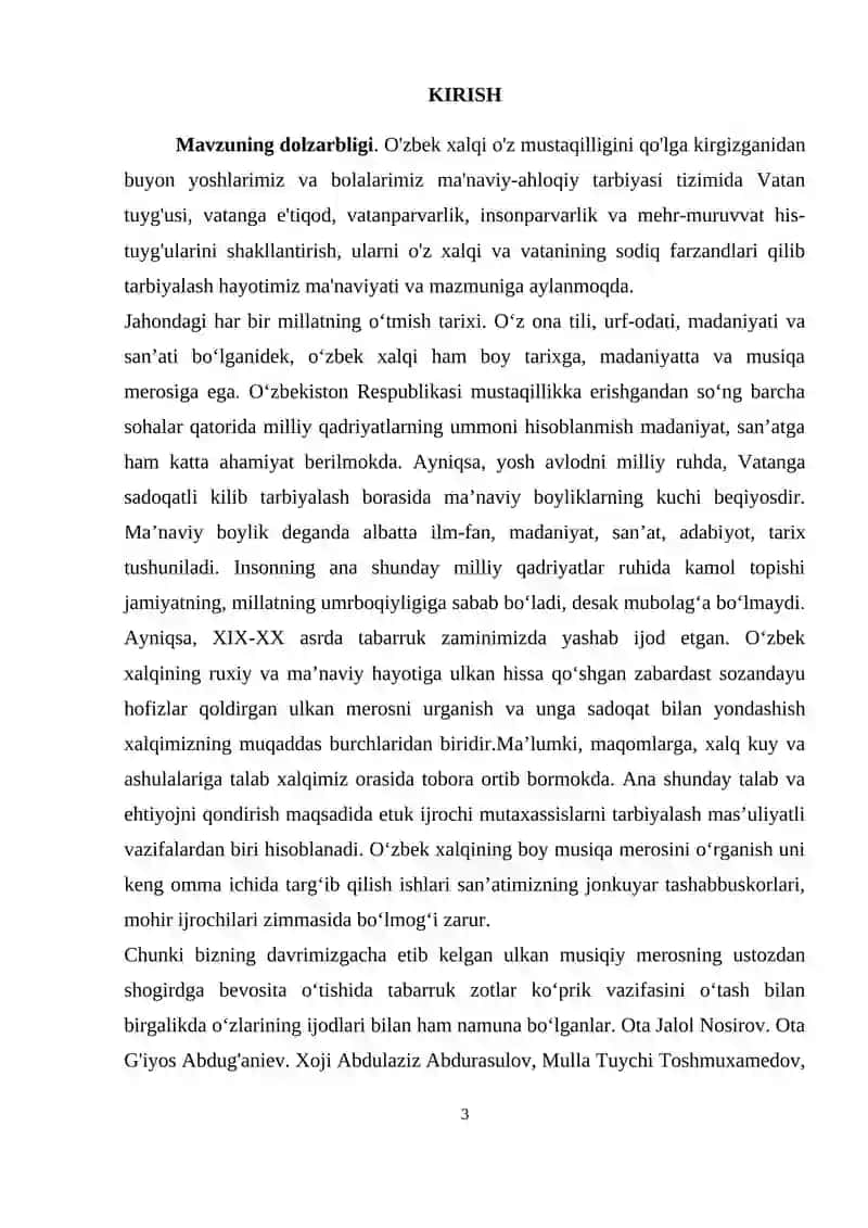 Vokal san’ati (an’anaviy xonandalik) 3