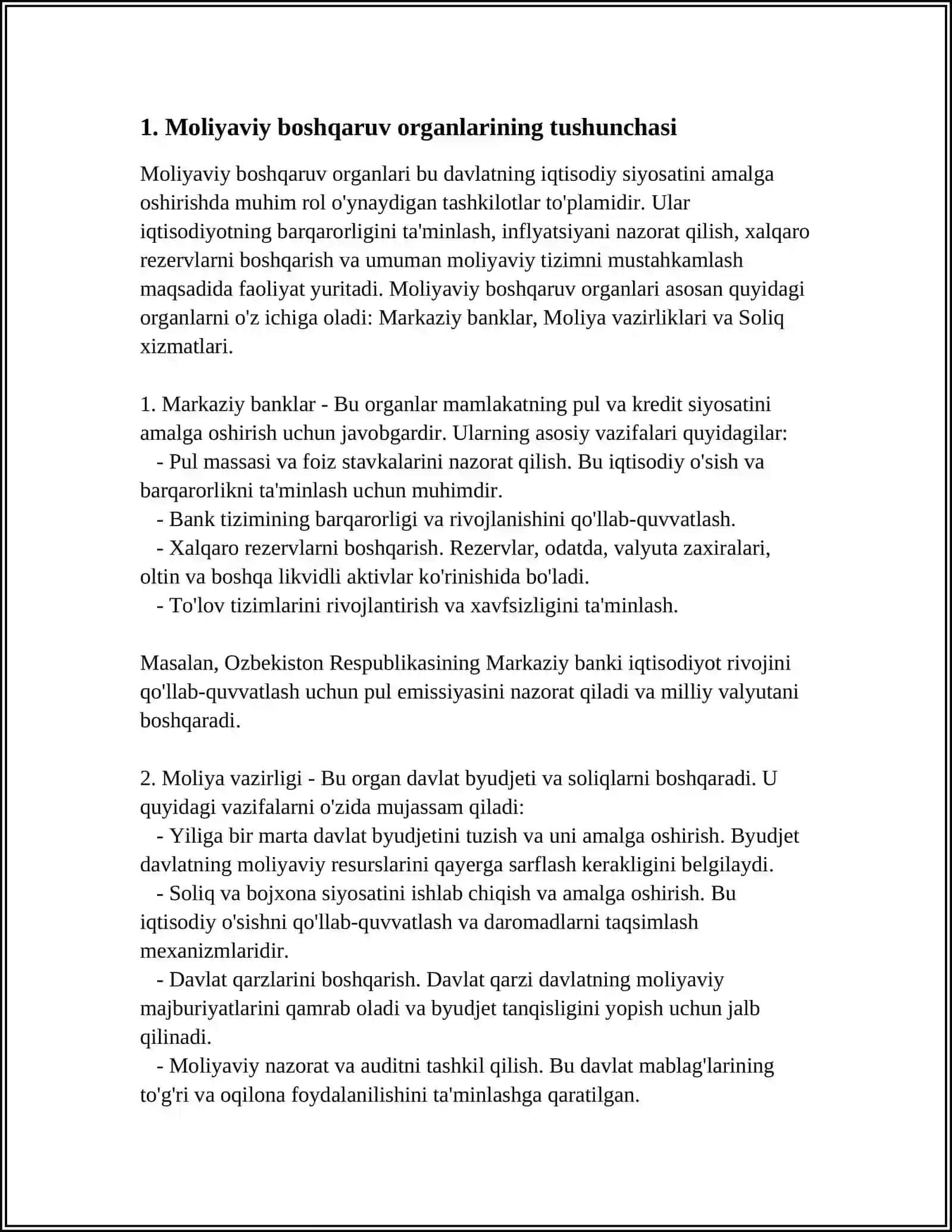 Moliyaviy boshqaruv organlari 3