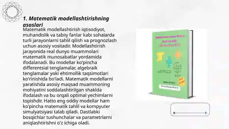 Matematik modellashtirishning asoslari 3