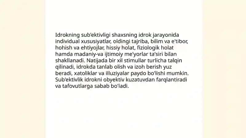 Idrokning umumiy xususiyatlari 3