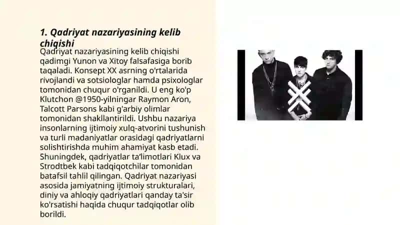 Qadriyat nazariyasining shakllanish tarixi 3