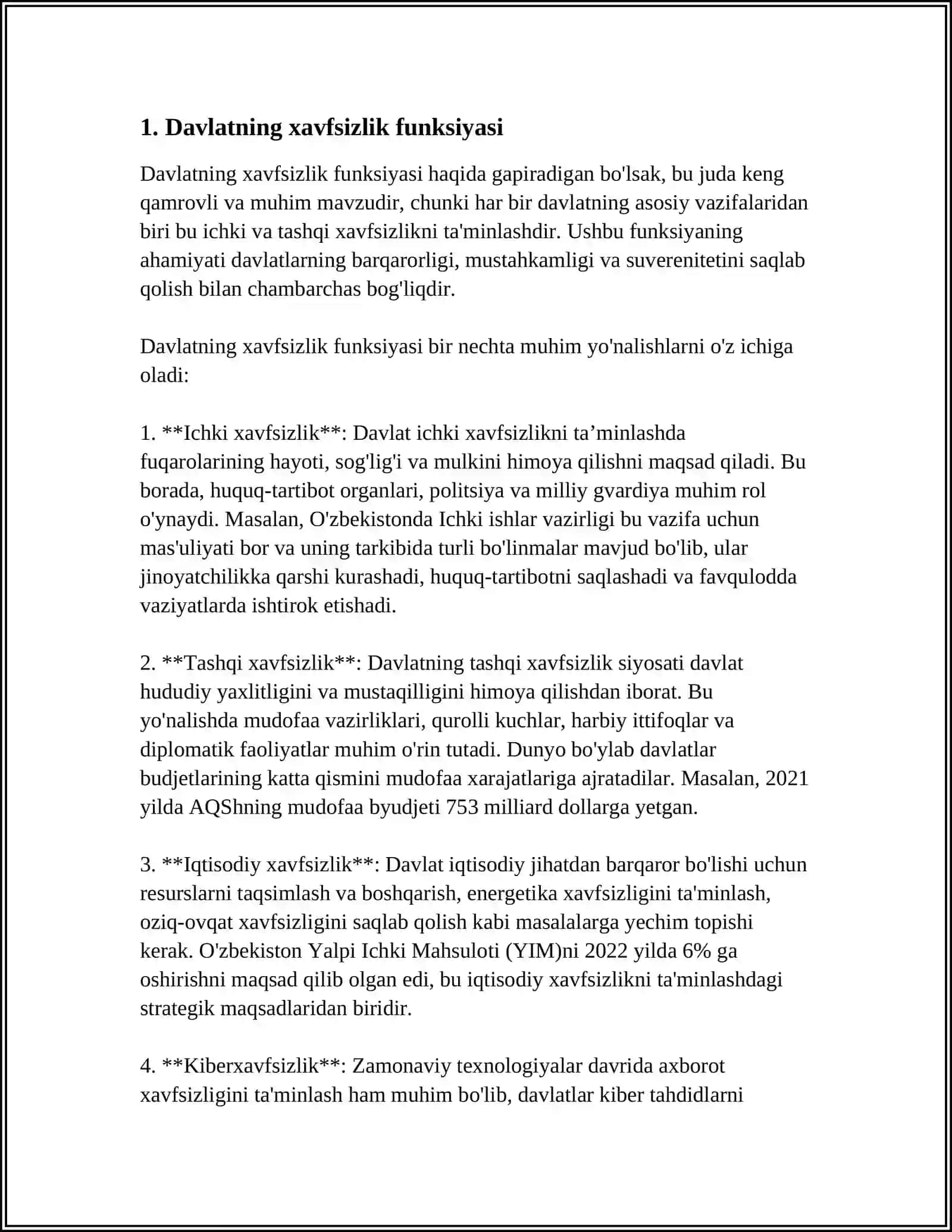 DAVLATNING ASOSI FUNKSIYALARI 3