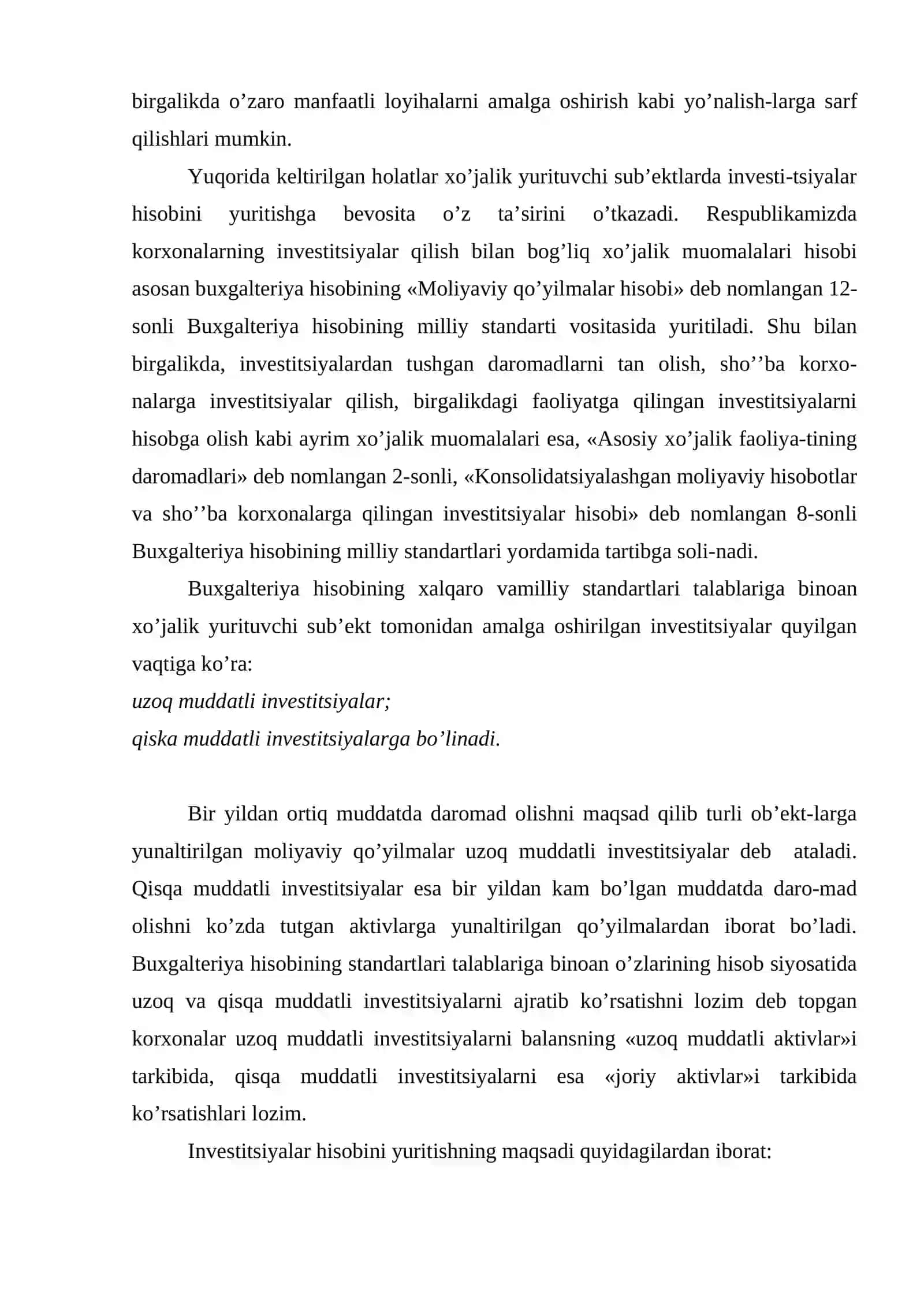 Investitsiyalar hisobi 3