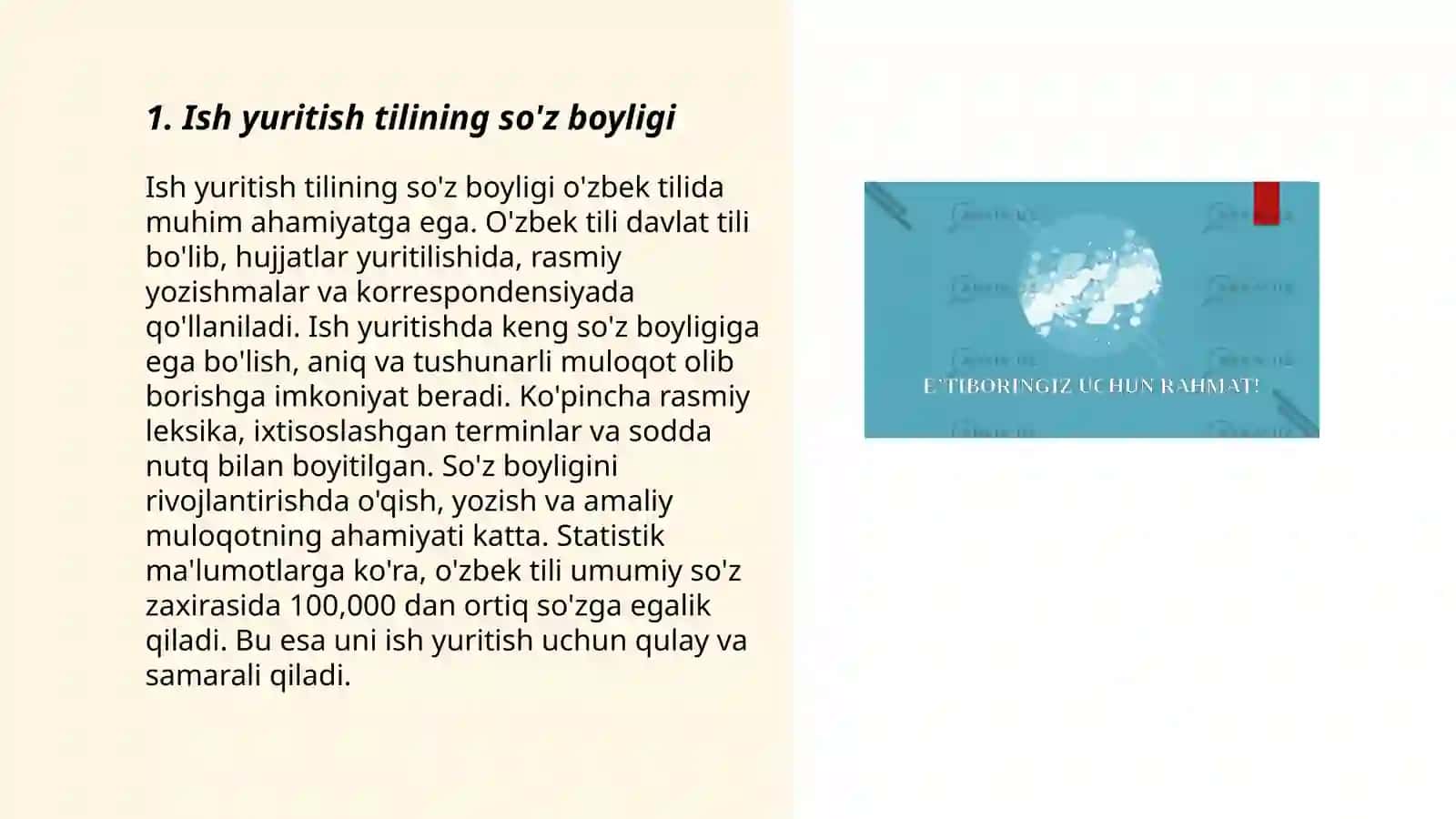 Ish yuritish tili va uslubi 3