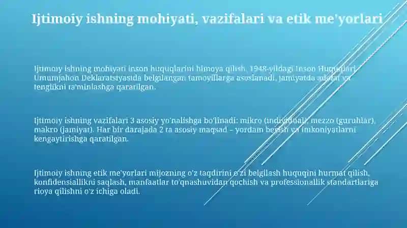 Ijtimoiy ishning turlari 3