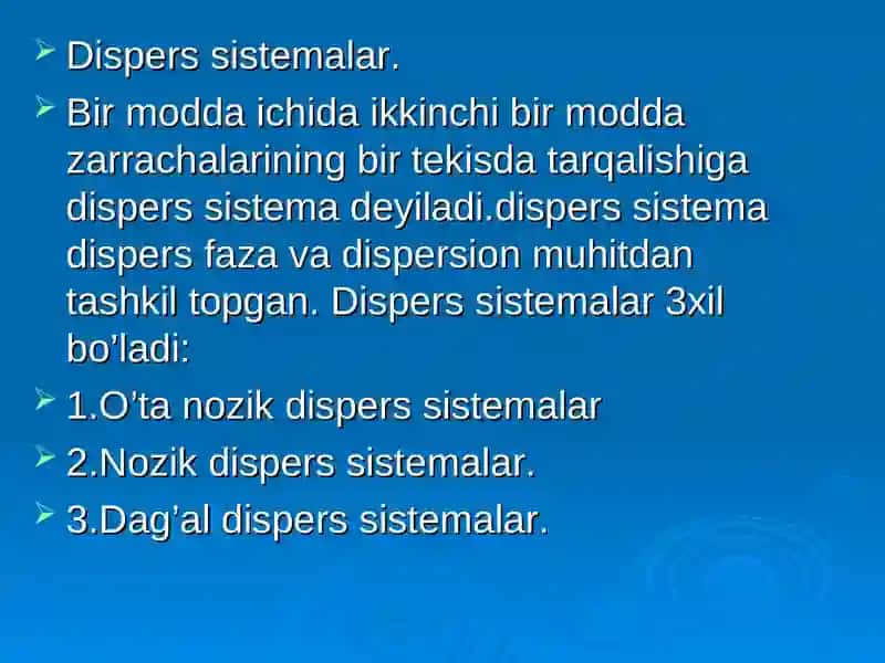 Eritmalar. Noelektrolitlar 3