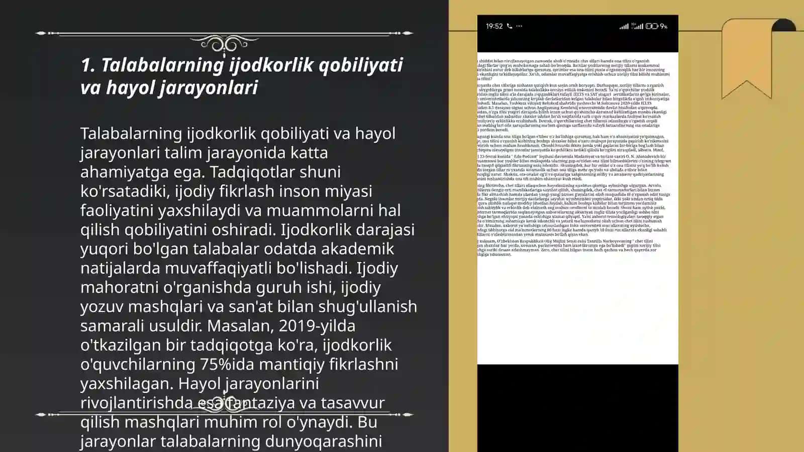 Talabalarning ijodkorlik qobiliyati va hayol jarayonlari 3