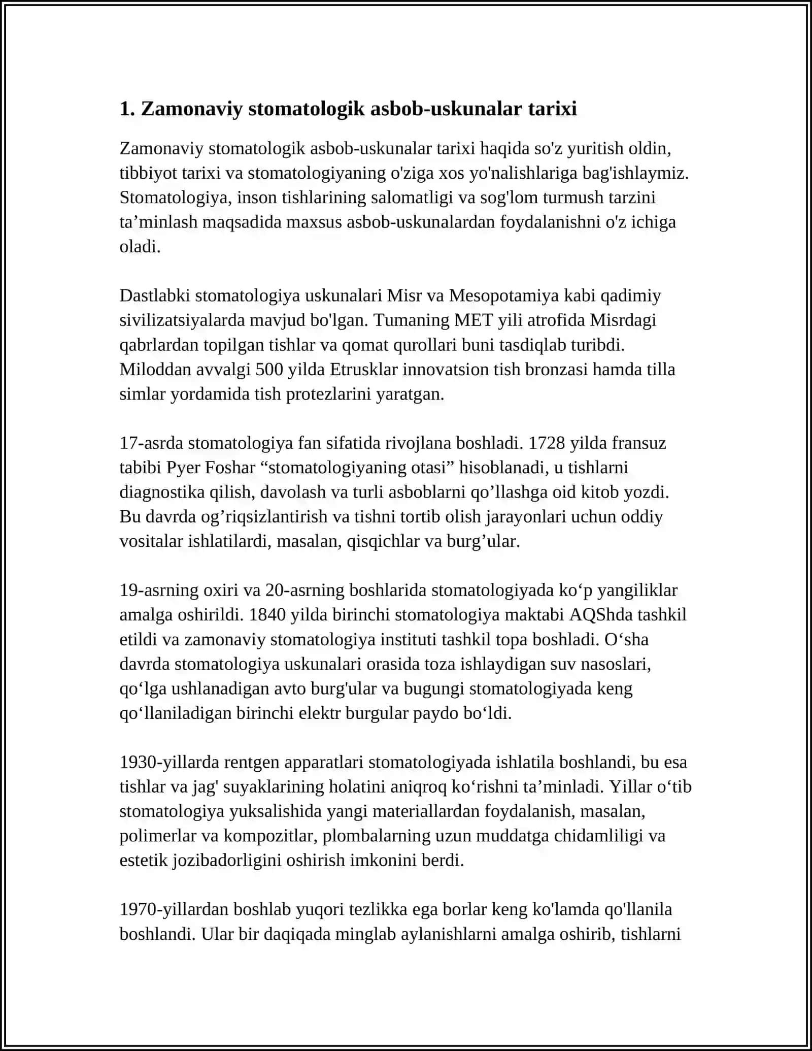 Zamonaviy stomatologik asbob-uskunalar 3