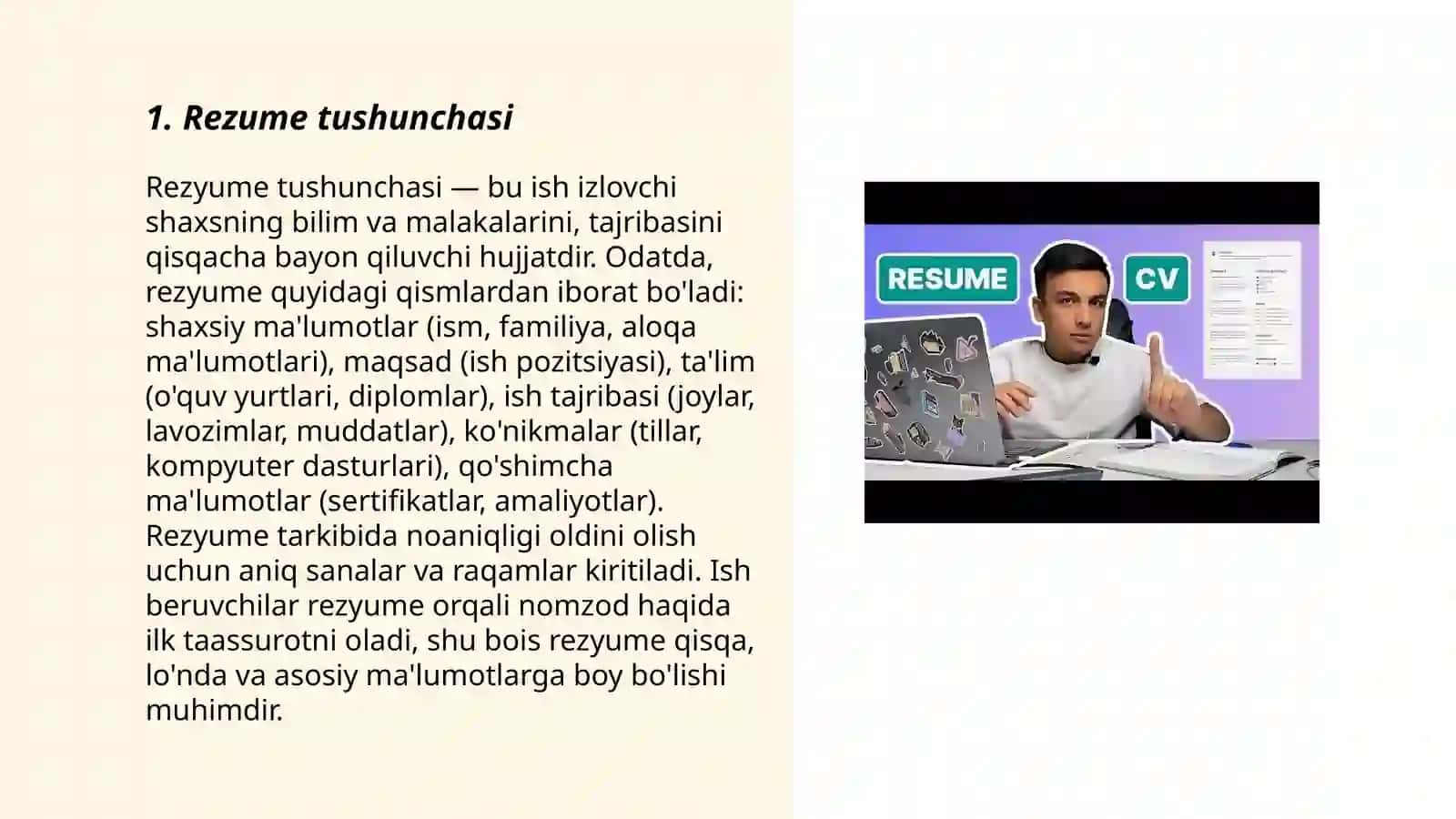 Rezume va uning turlari 3