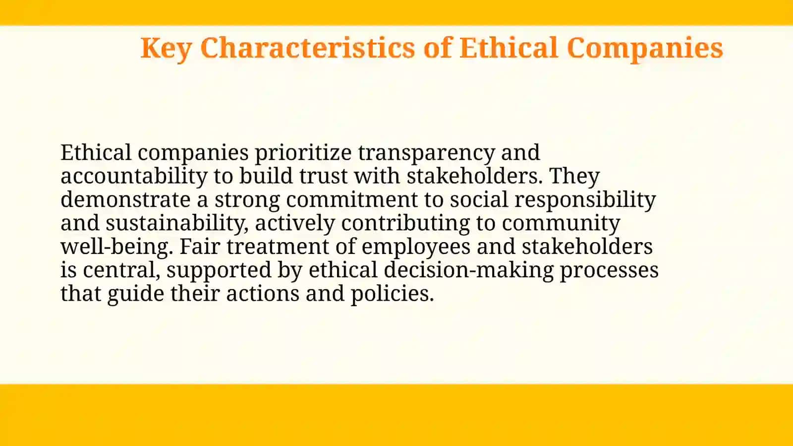 Examples of ethical & unethical companies 3