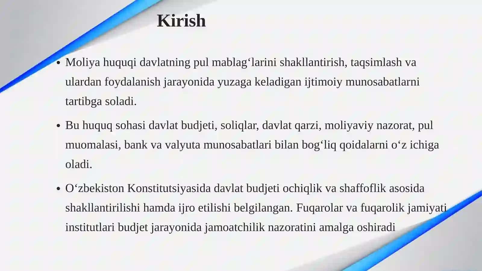 Moliya huquqi va tushunchasi va predmeti 3