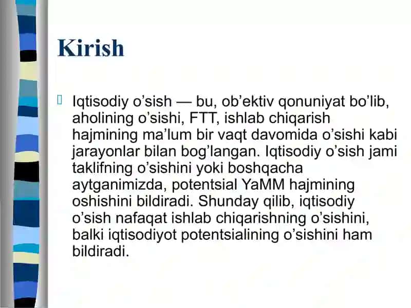 IQTISODIY O'SISH OMILLARI VA TIPLARI 3