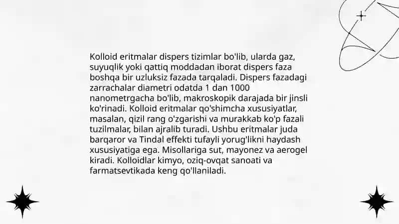 Kolloid eritmalarni dializ usulida tozalash 3