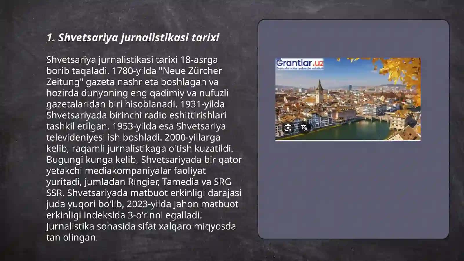 Shvetsariya jurnalistikasi 3
