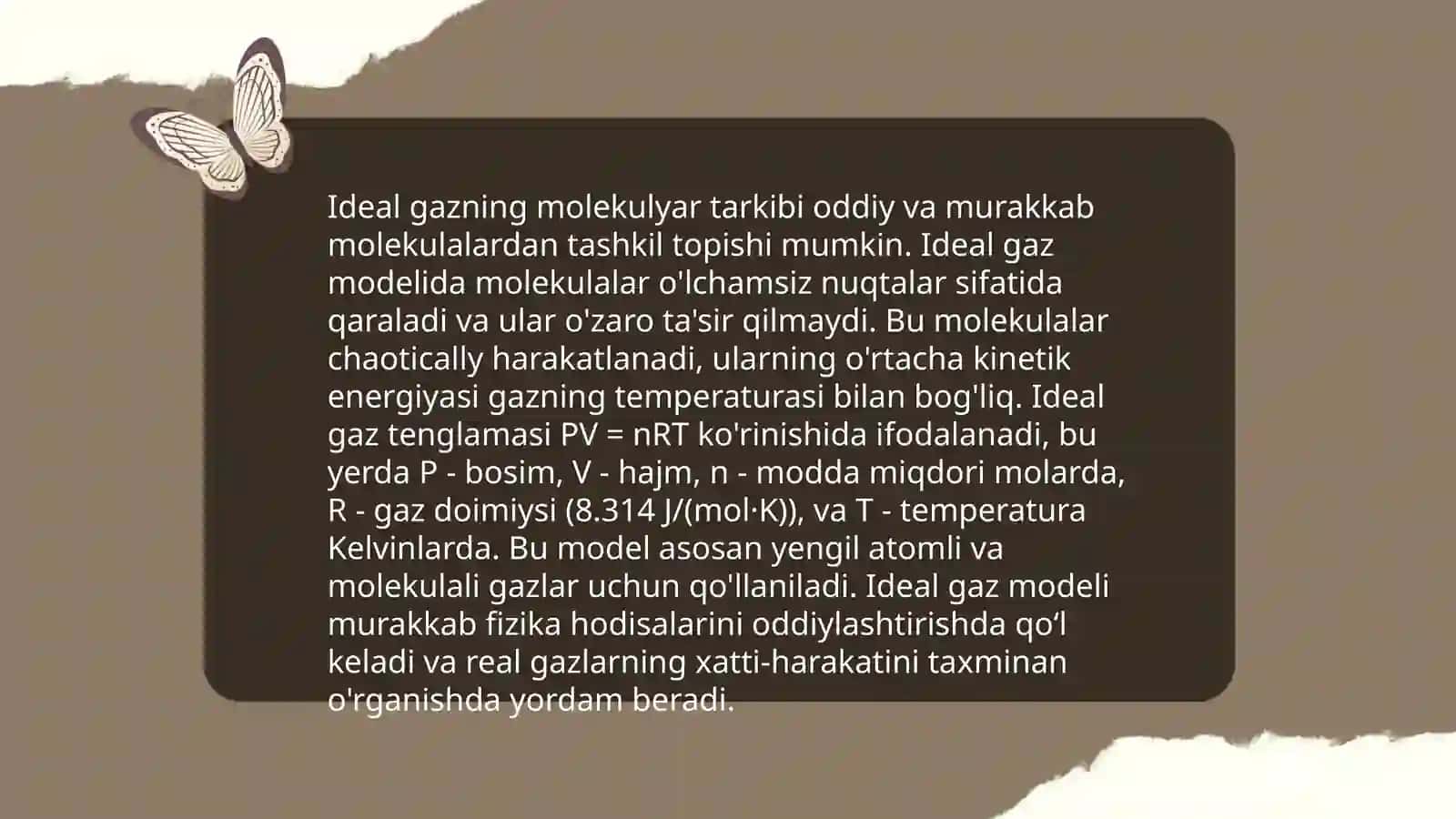 Ideal gazning ichki energiyasi 3