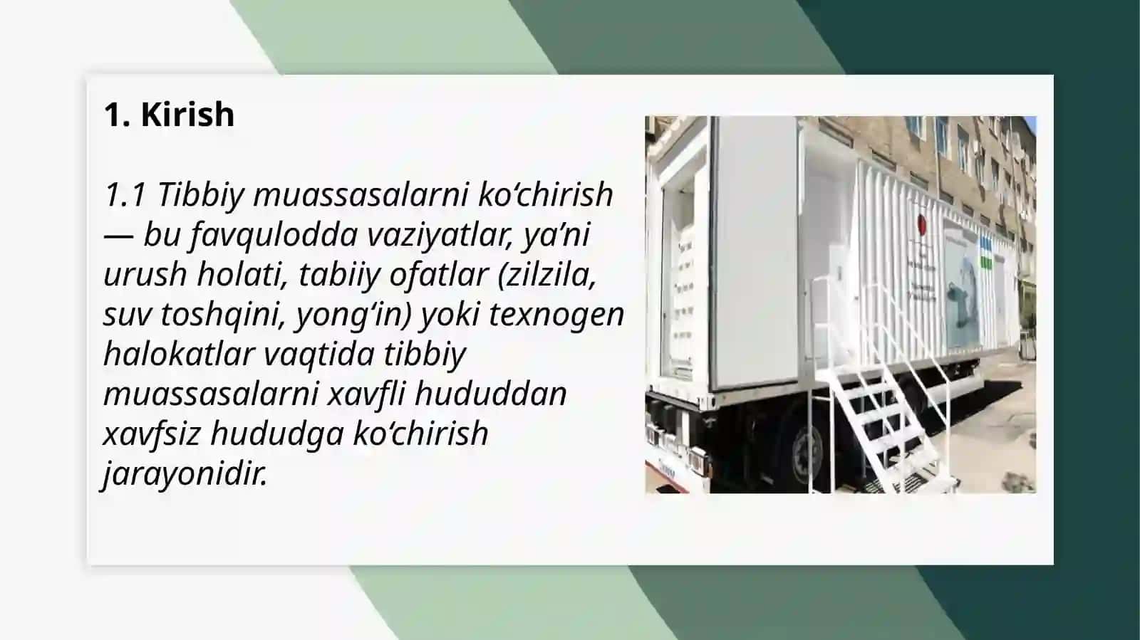 Tibbiy muassasalarni ko‘chirish 3