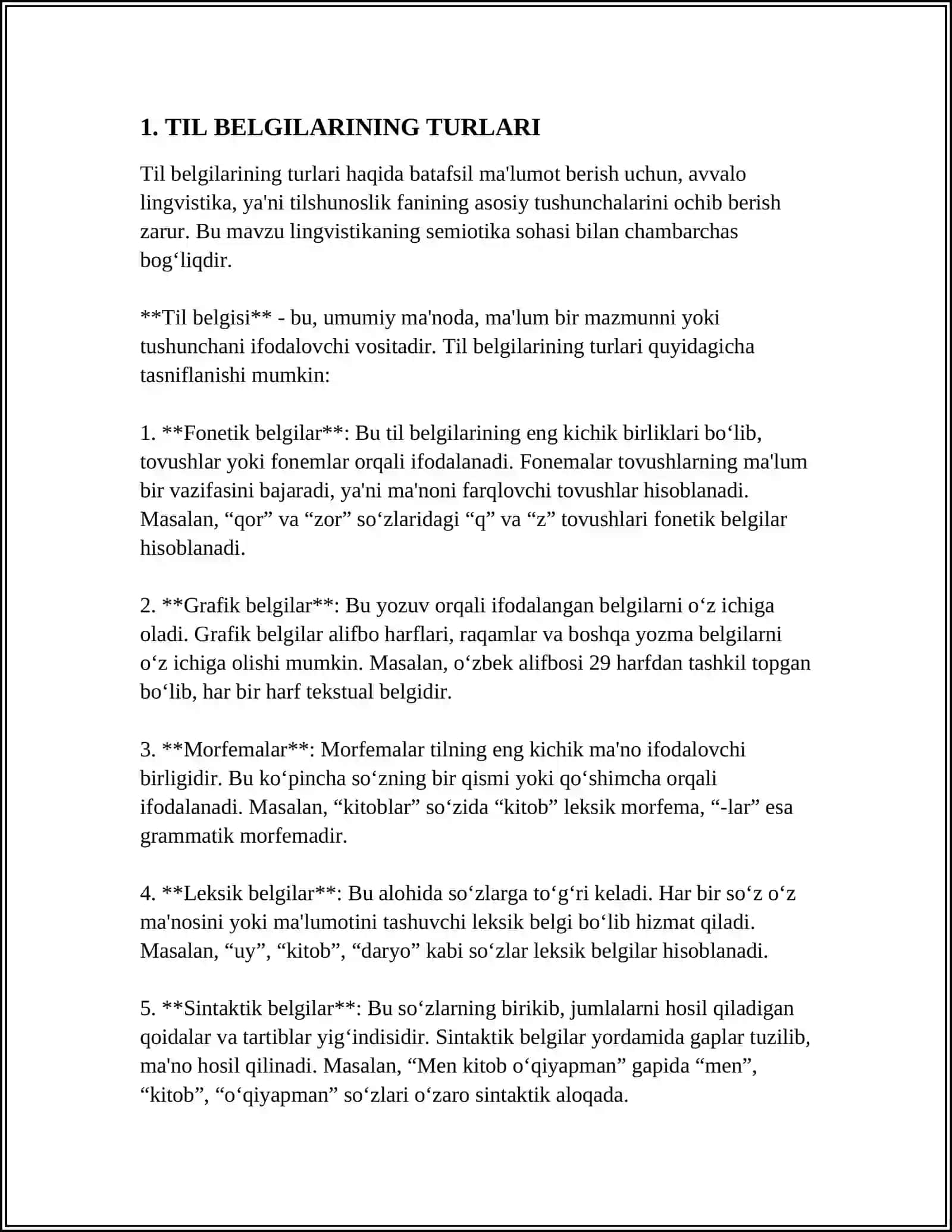 TIL BELGILAR SISTEMASI 3