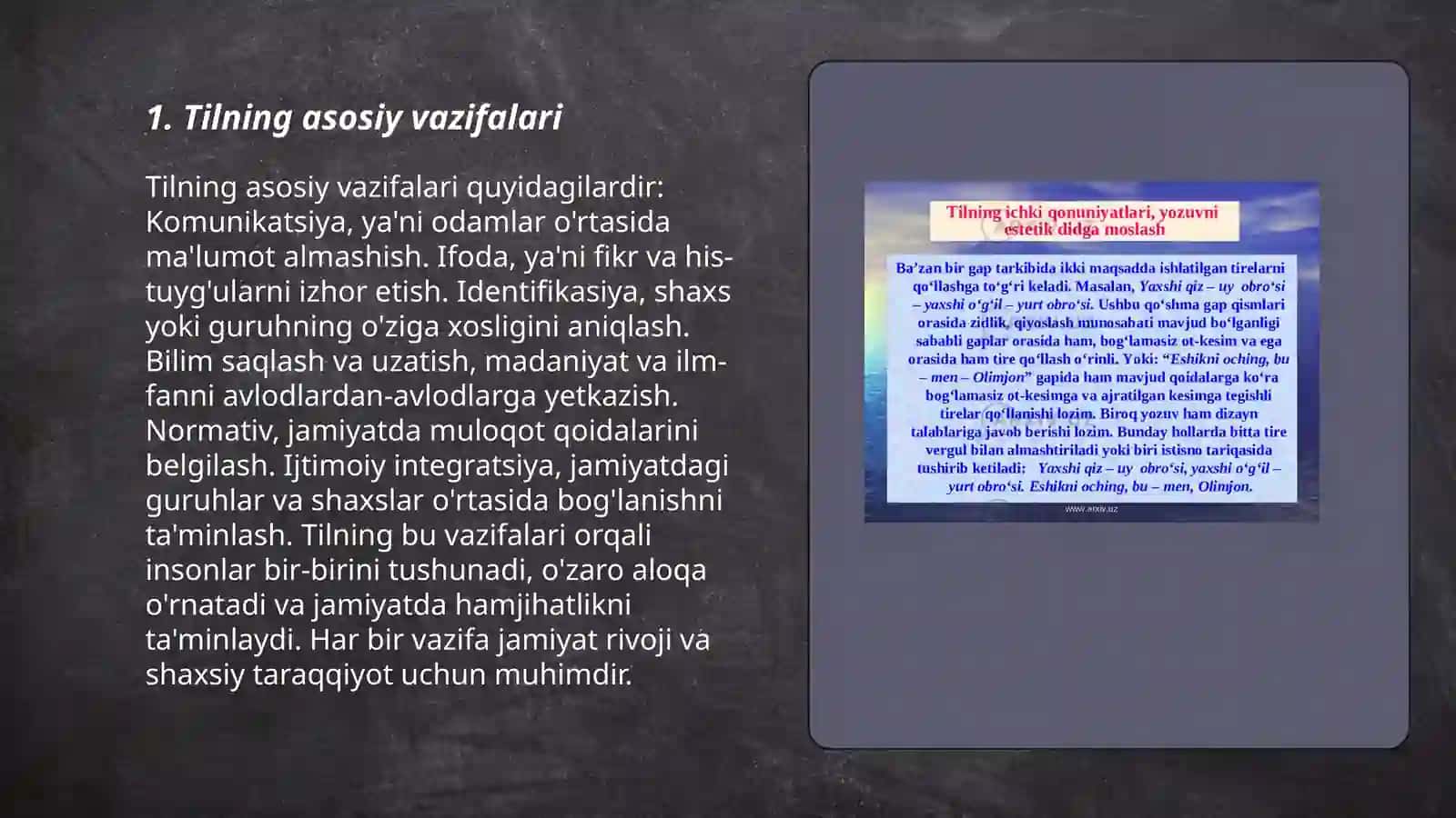 Tilning tizim sifatidagi mohiyati 3