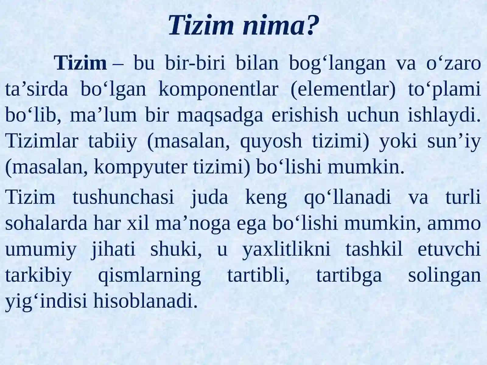 Axborot tizimlari tushunchasi 3