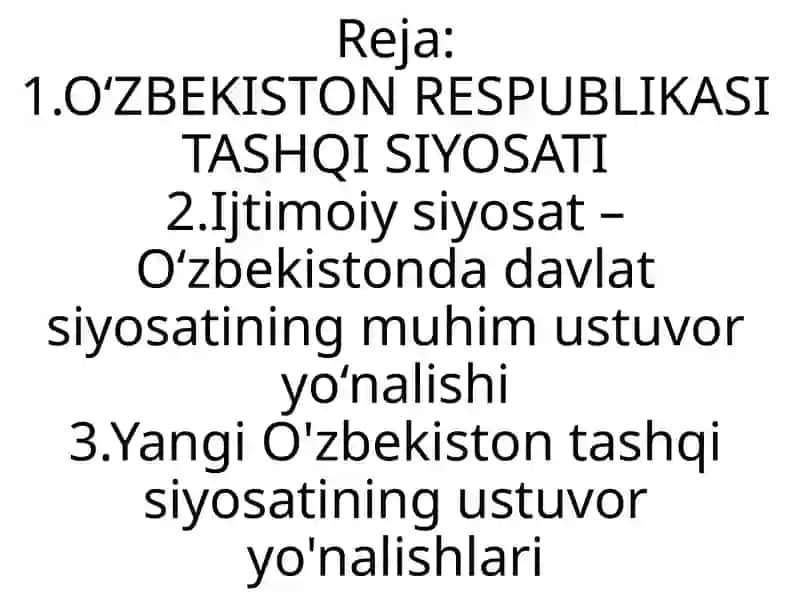 Ózbekiston Respublikasi tashqi siyosati 3