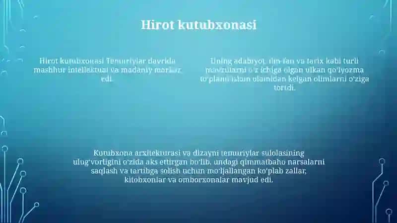 Temuriylar Davrida Kutubxona Turlari Va Tavsifi 3