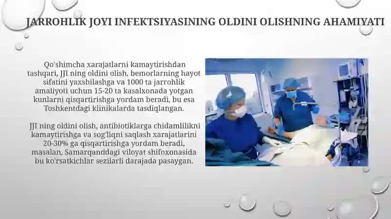 Xirurgiyada gospital infeksiyani profilaktikasi 3