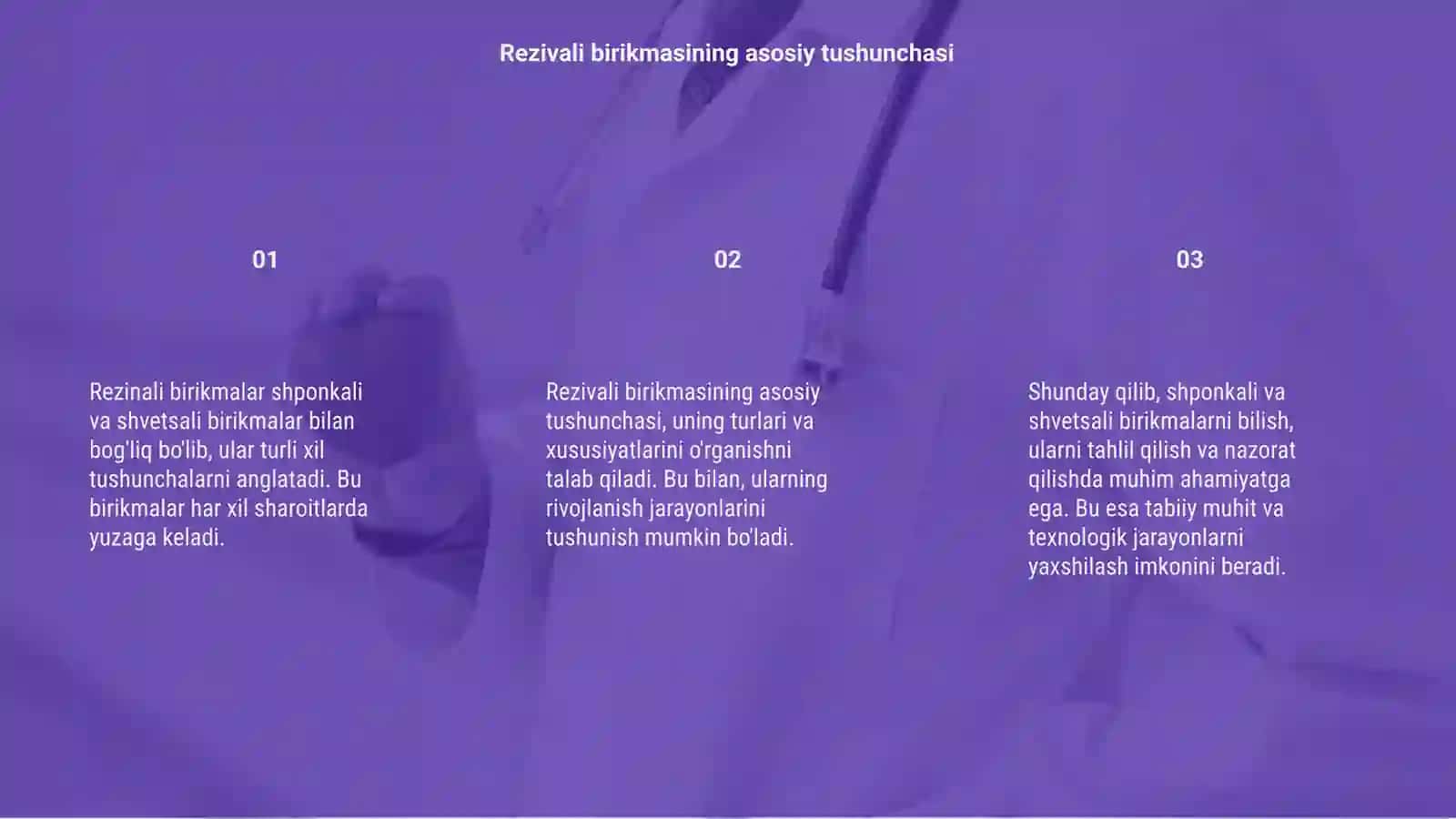 Rezivali birikmalar shponkali va shvetsali birikmalar 3