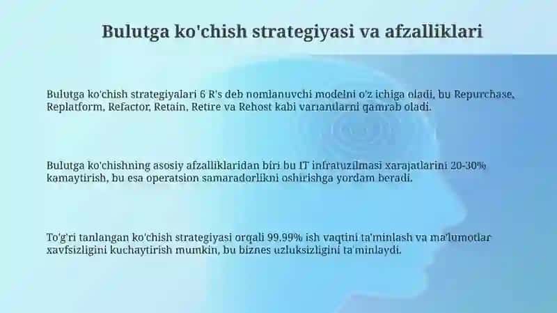 Bulutga (ko'chirish) migratsiya va keys holatlar 3