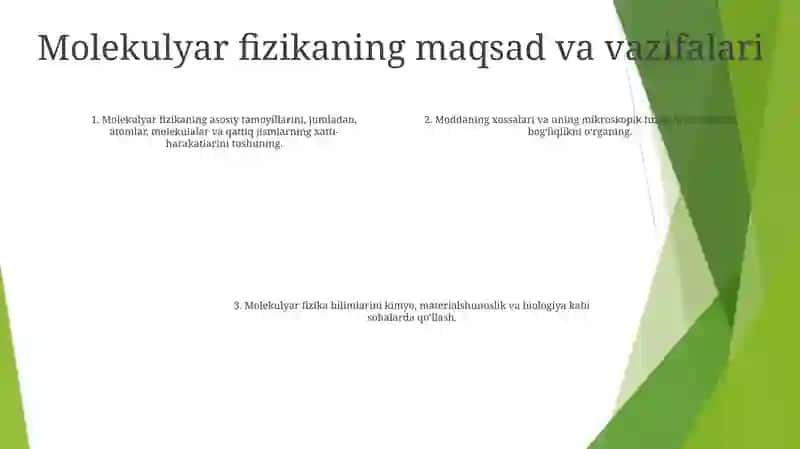 Molekulyar Fizika Faniga Kirish 3