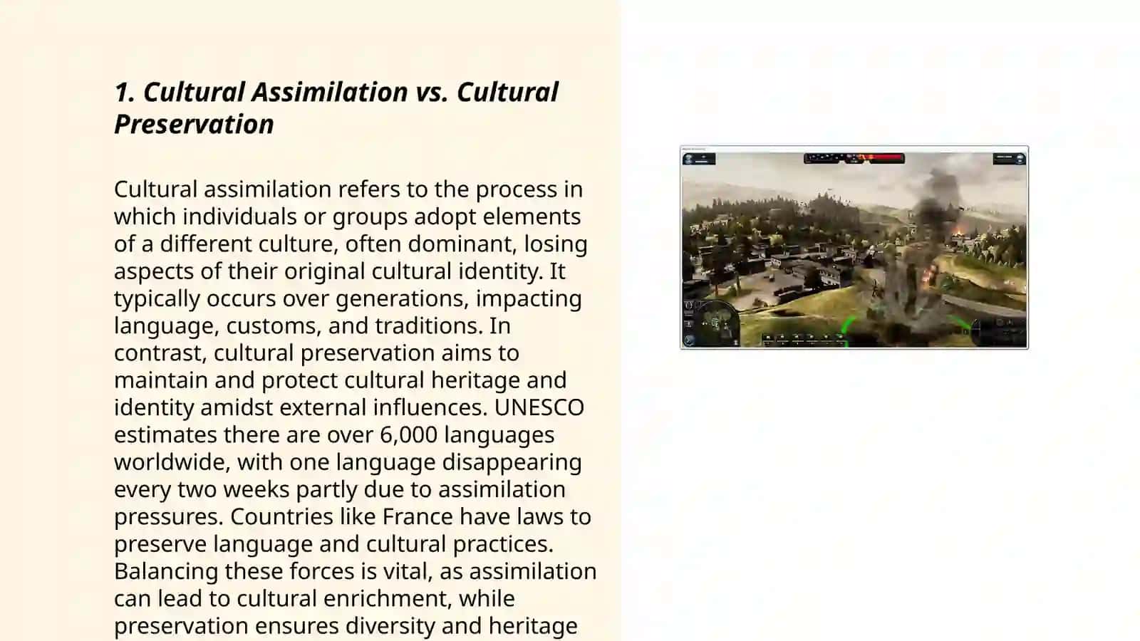 Conflicts and factors of collision in culture 3
