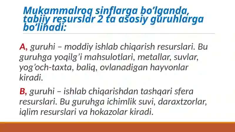 Tabiiy resurslardan oqilona foydalanish 3