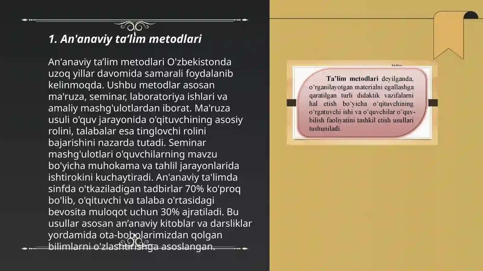 Ta’lim metodlari va vositalari 3