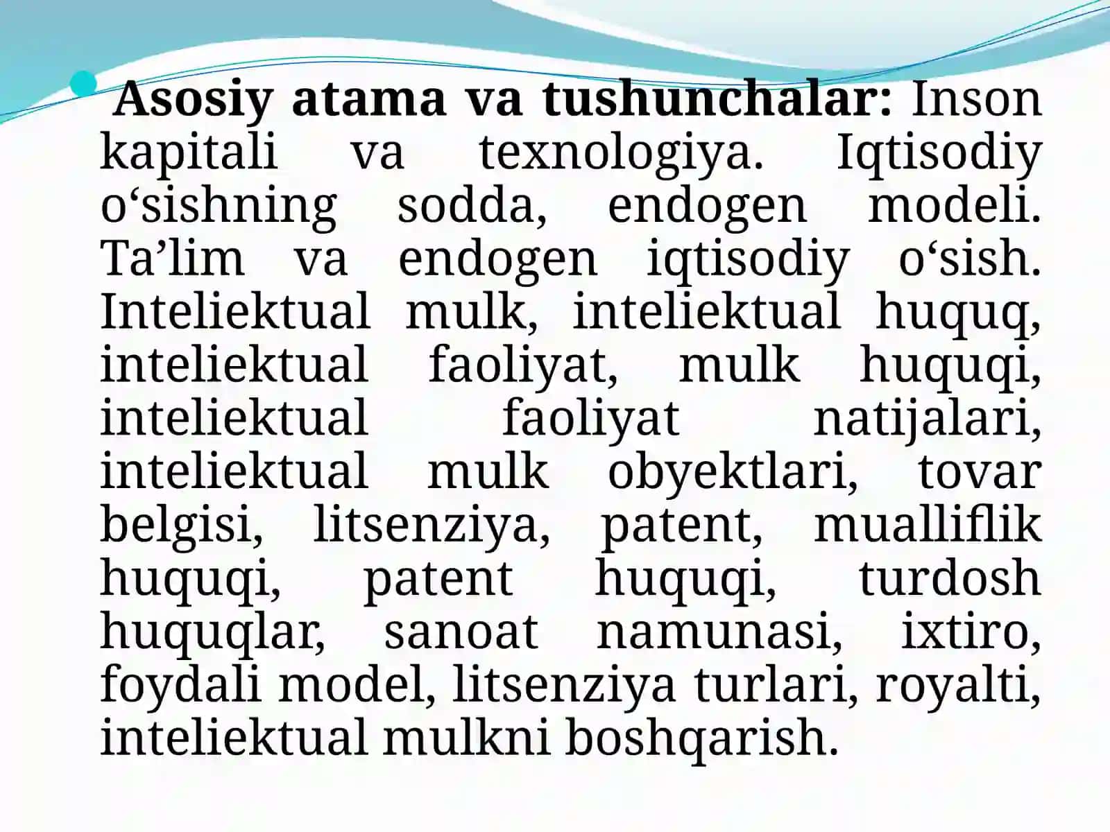 G’OYALAR IQTISODIYOTI 3